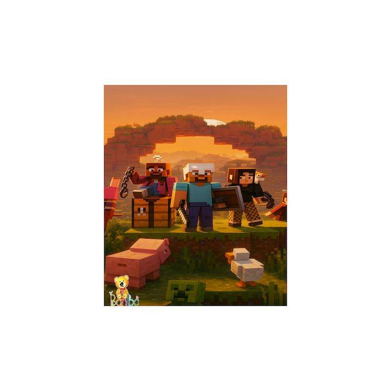 پوستر دیواری طرح ماینکرافت کد 262