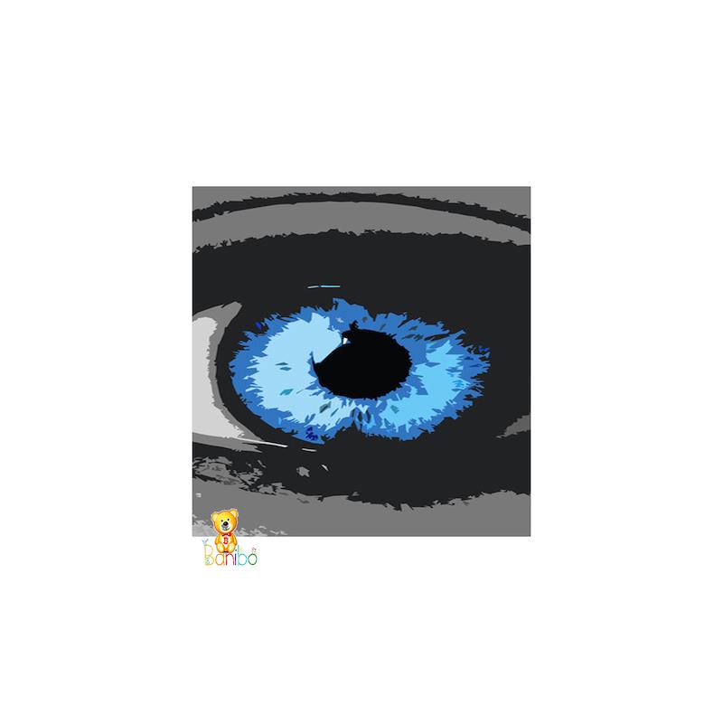 پوستر دیواری طرح چشم آبی کد 339