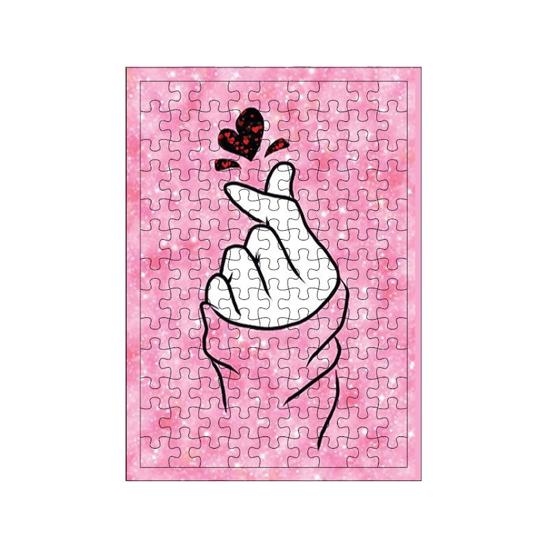 پازل طرح دست و قلب کد 284