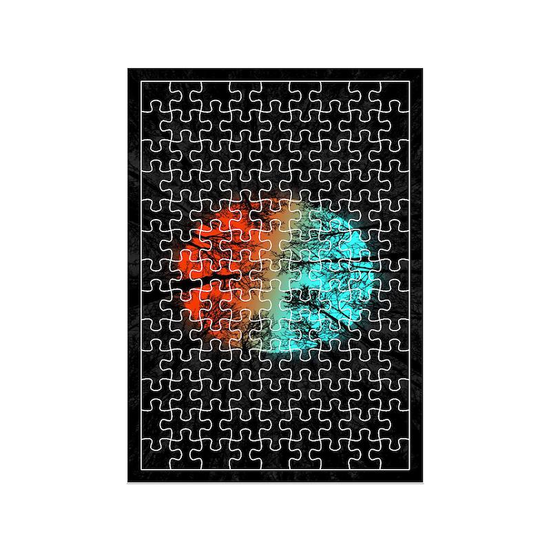 پازل طرح جنگل کد 1713