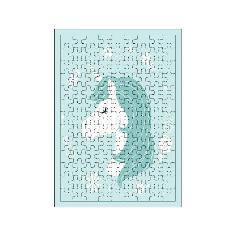 پازل طرح اسب تک شاخ کد 1777