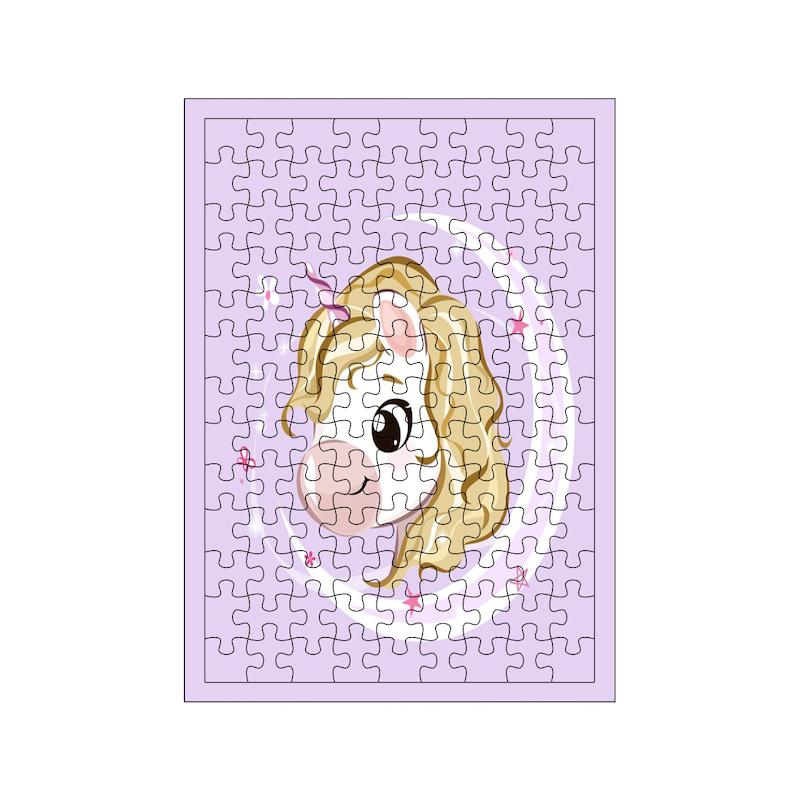 پازل طرح اسب تک شاخ کد 1830