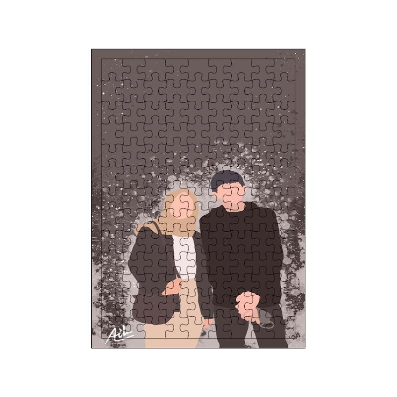 پازل طرح زن و مرد کد 1958