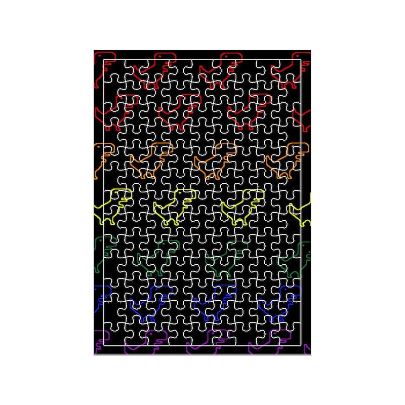 پازل طرح دایناسور کد 2015