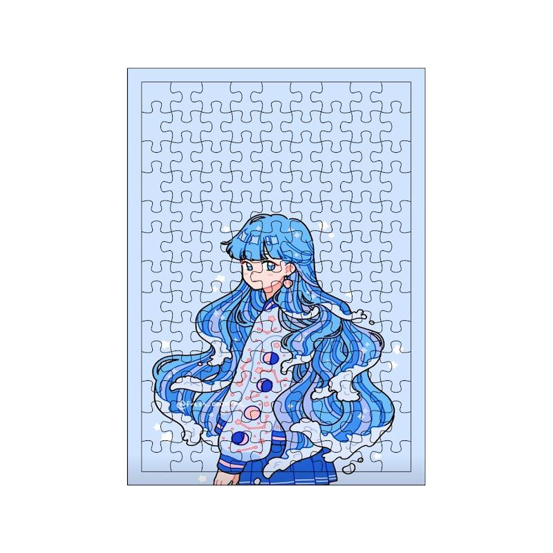 پازل طرح انیمه دختر کد 2074