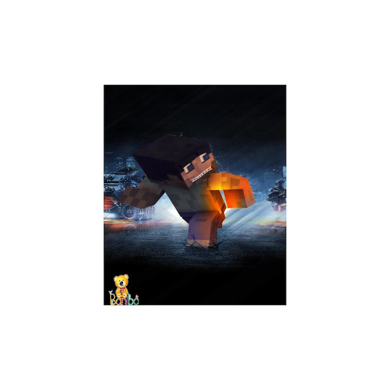 تابلو شاسی طرح ماینکرافت کد 109