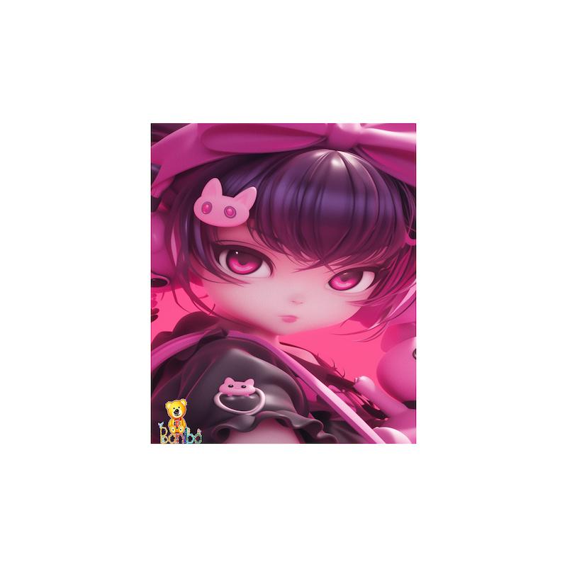 تابلو شاسی طرح انیمه دختر کد 116