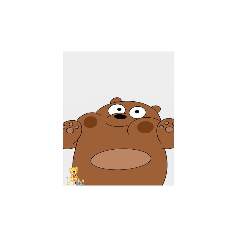 تابلو شاسی طرح خرس کد 129