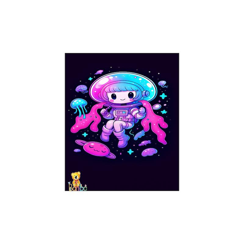 تابلو شاسی طرح دختر فضانورد کد 263