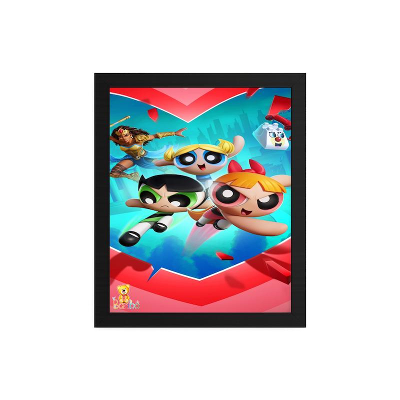 تابلو شاسی طرح دختران قهرمان کد 119