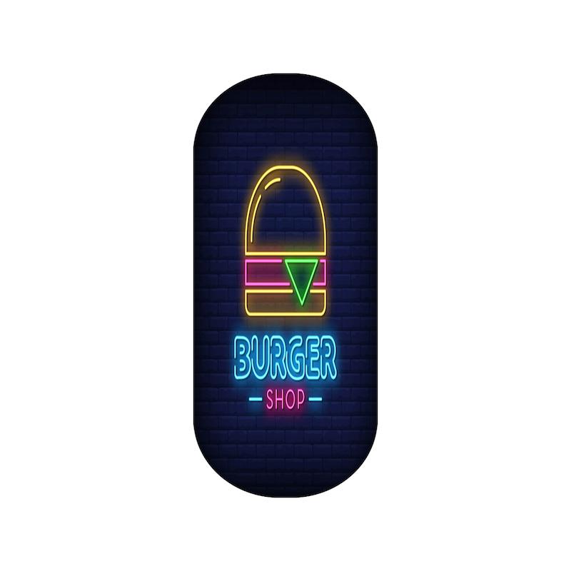 سوهان ناخن طرح همبرگر کد 526