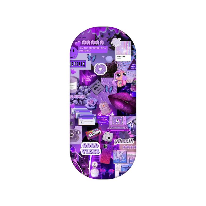 سوهان ناخن طرح میکس بنفش کد 828