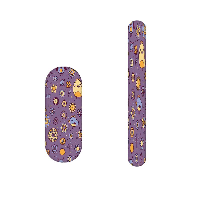 سوهان ناخن طرح گل و پرنده کد 766 مجموعه 2 عددی