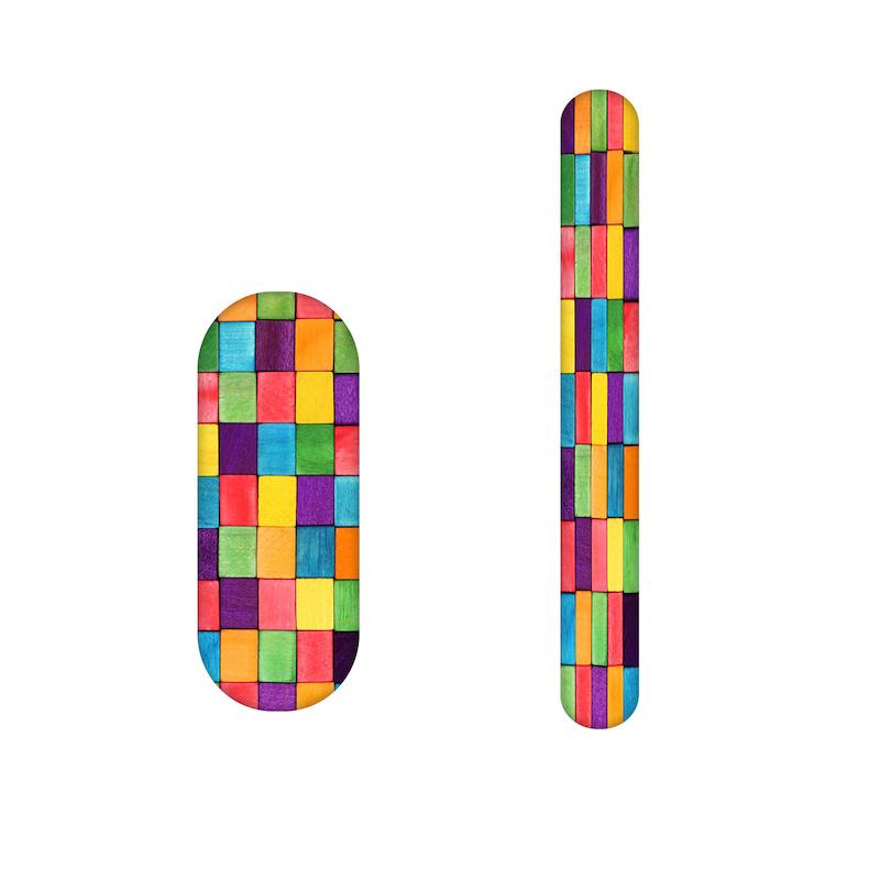 سوهان ناخن طرح رنگی کد 792 مجموعه 2 عددی