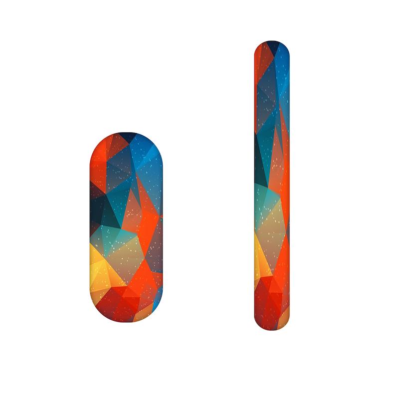 سوهان ناخن طرح رنگی کد 800 مجموعه 2 عددی