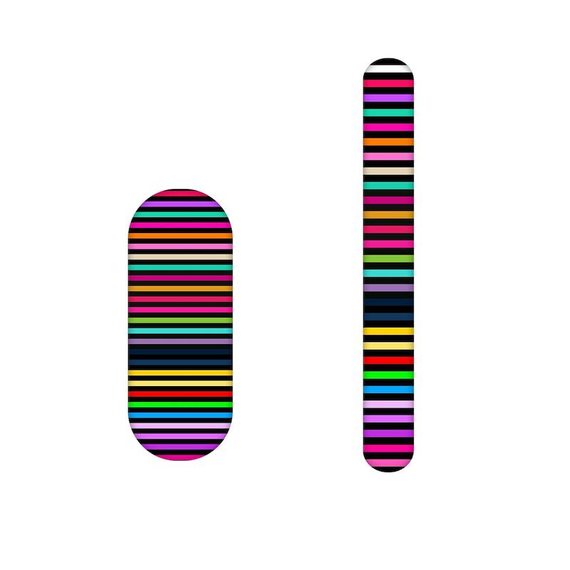 سوهان ناخن طرح رنگی کد 801 مجموعه 2 عددی