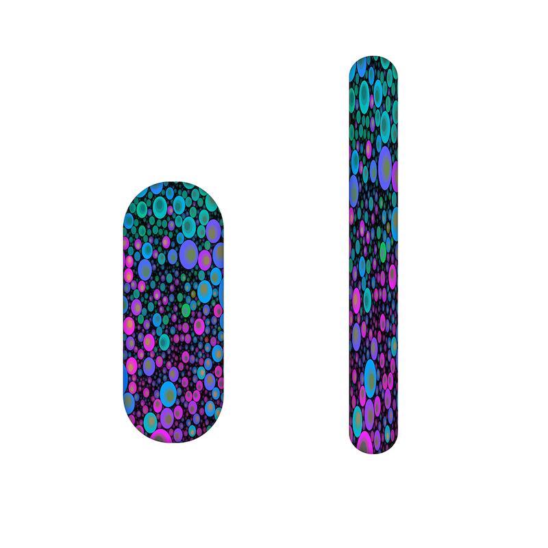 سوهان ناخن طرح حباب ها کد 802 مجموعه 2 عددی