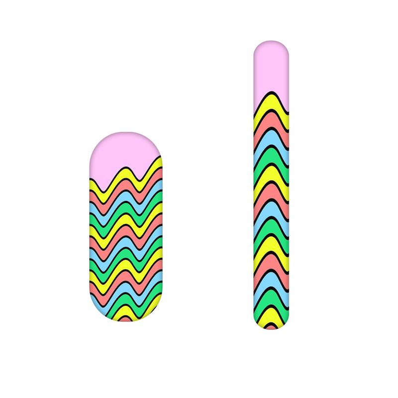 سوهان ناخن طرح رنگی کد 809  مجموعه 2 عددی