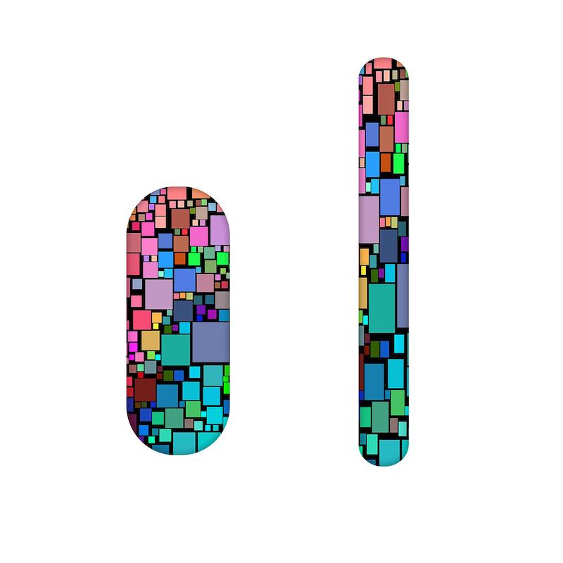 سوهان ناخن طرح  رنگی کد 815 مجموعه 2 عددی