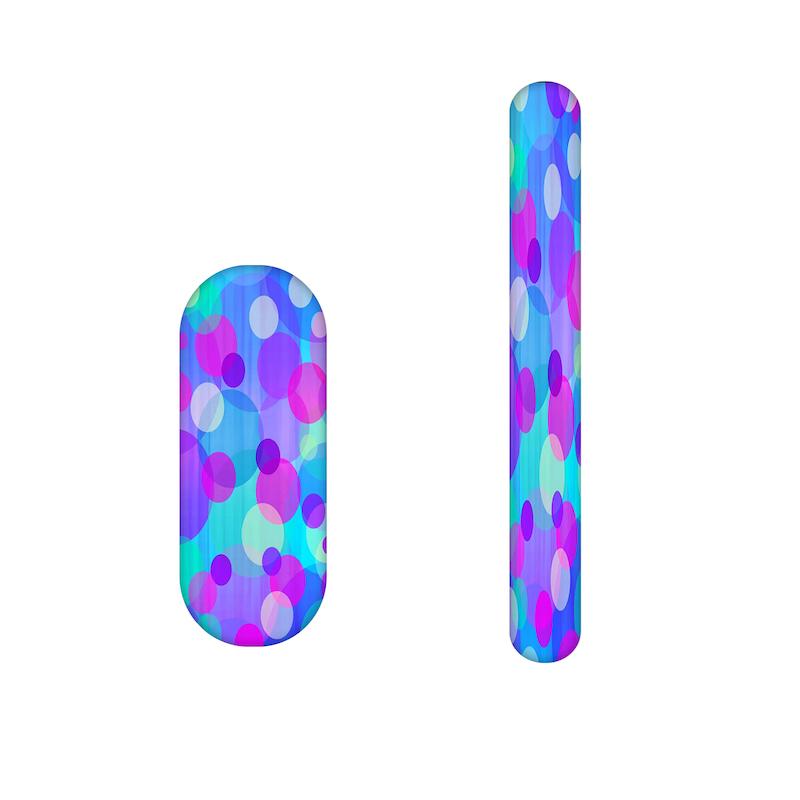 سوهان ناخن طرح حباب ها کد 822 مجموعه 2 عددی