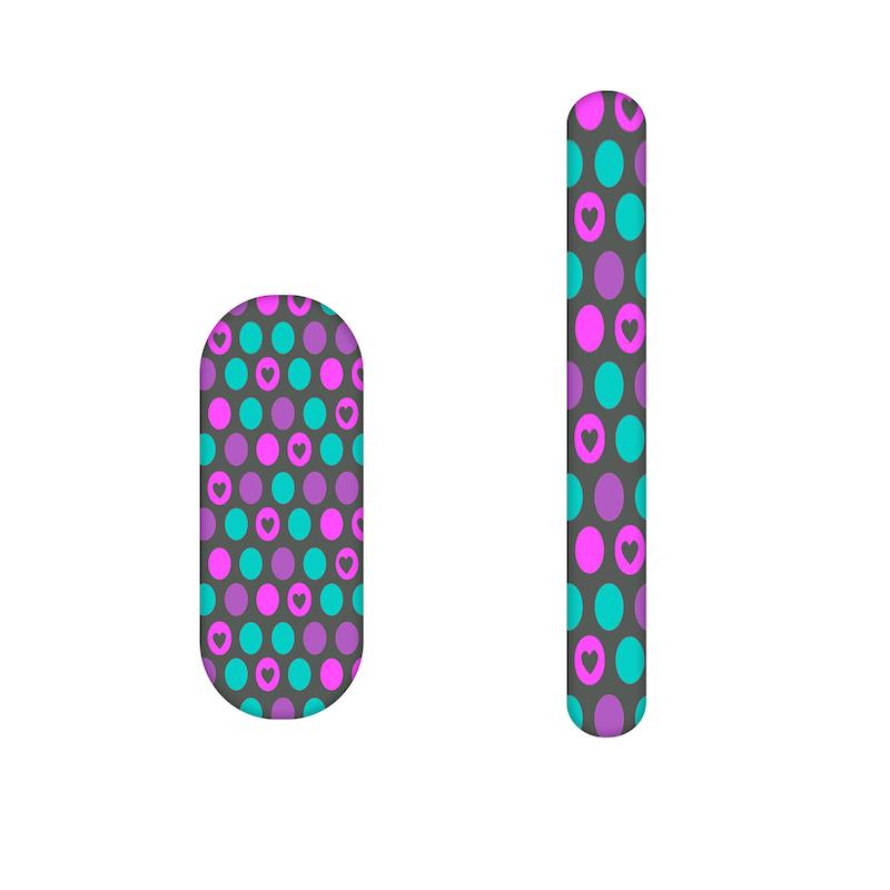 سوهان ناخن طرح قلب کد 981  مجموعه 2 عددی