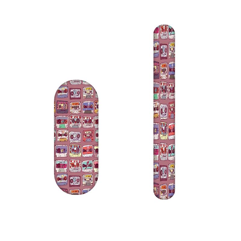 سوهان ناخن طرح نوار کاست کد 1005 مجموعه 2 عددی