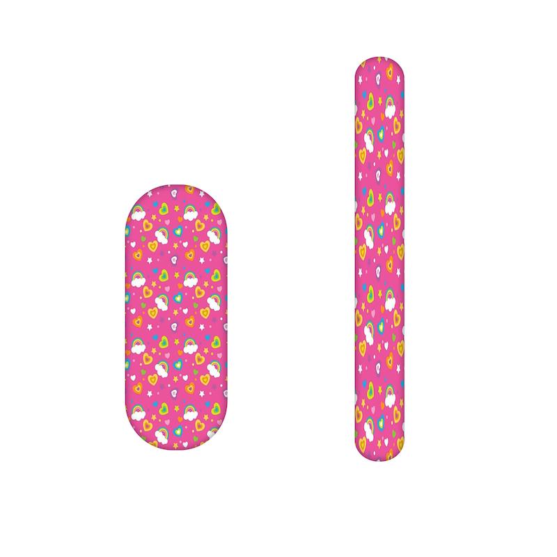 سوهان ناخن طرح رنگین کمان کد 1052 مجموعه 2 عددی