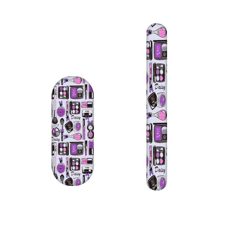 سوهان ناخن طرح لوازم ارایش کد 1067  مجموعه 2 عددی