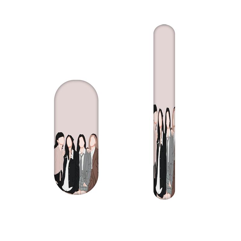 سوهان ناخن طرح  بلک پینک کد 2336مجموعه 2 عددی