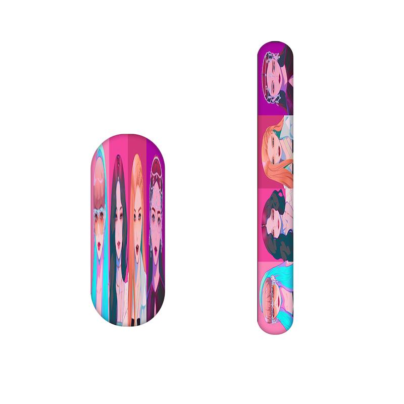 سوهان ناخن طرح بلک پینک کد 2356 مجموعه 2 عددی