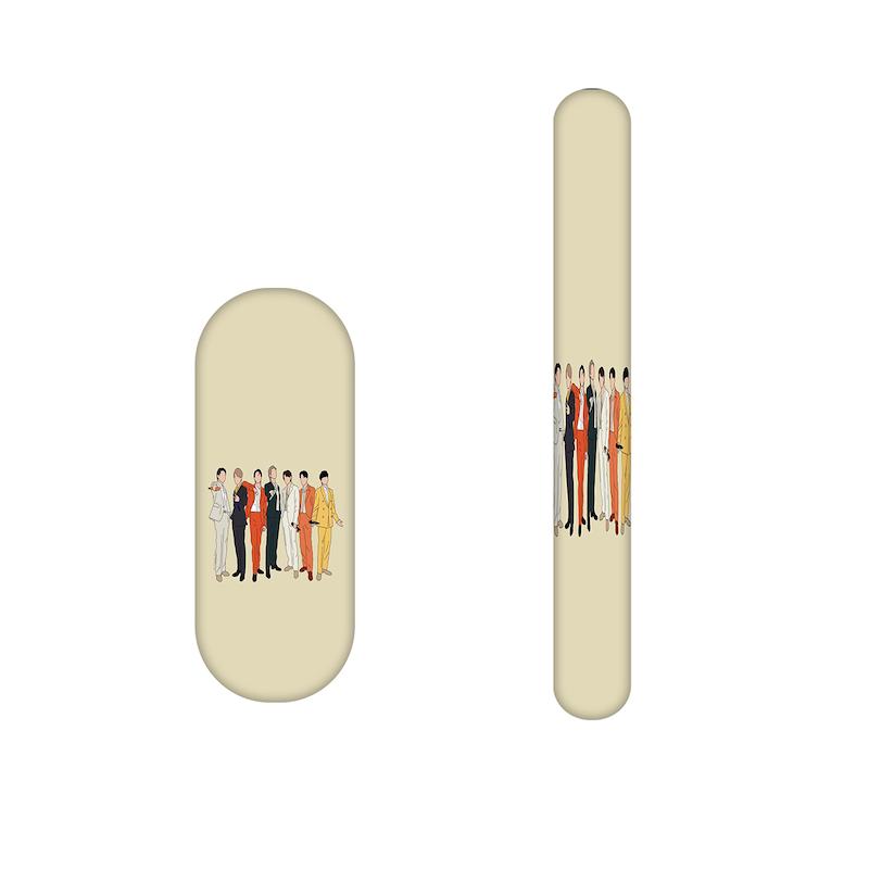 سوهان ناخن طرح بی تی اس کد 2385  مجموعه 2 عددی