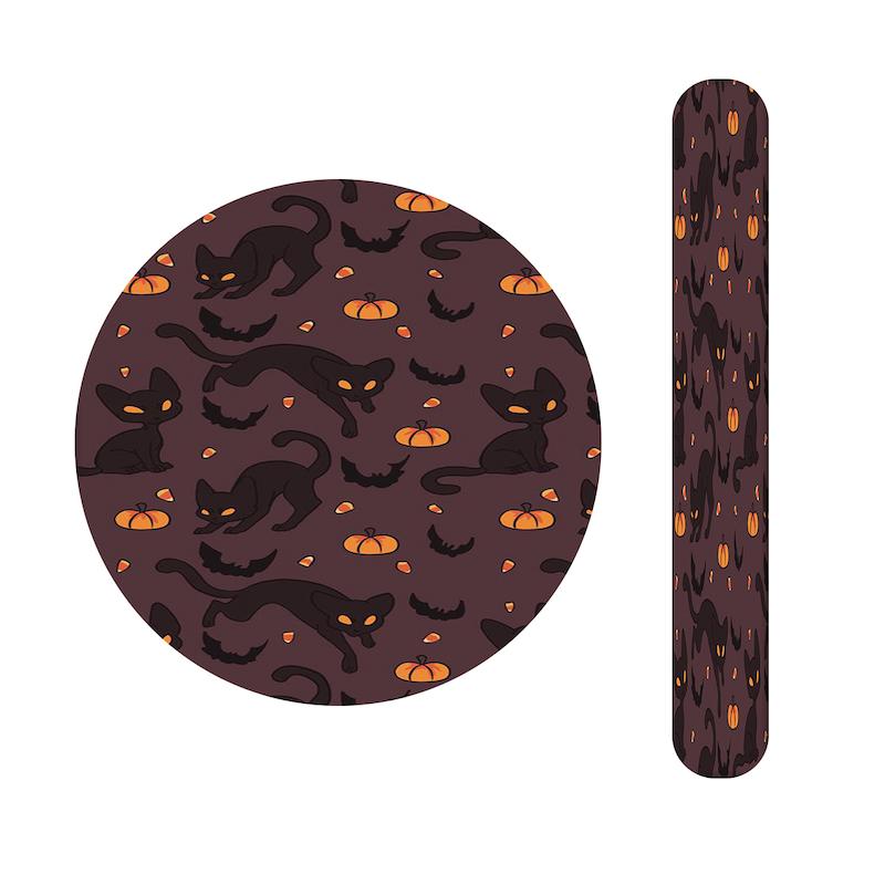 ست آینه و سوهان طرح گربه سیاه کد 216