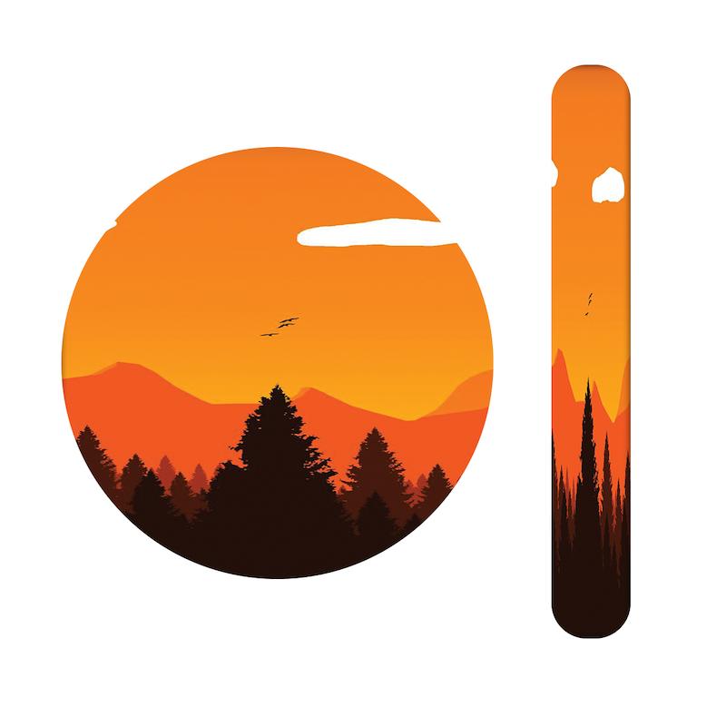 ست آینه و سوهان طرح غروب آفتاب کد 249