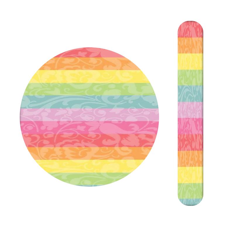 ست آینه و سوهان طرح رنگی کد 260