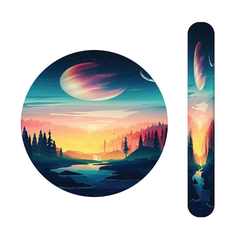 ست آینه و سوهان طرح غروب آفتاب کد 297