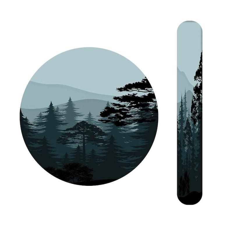 ست آینه و سوهان طرح جنگل کد 300