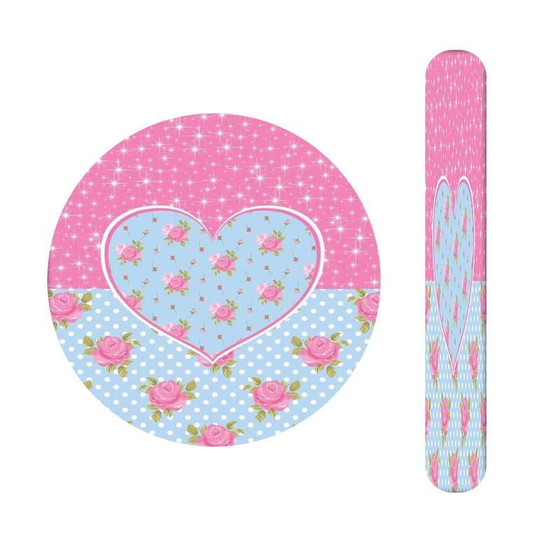 ست آینه و سوهان طرح قلب و گل کد 317