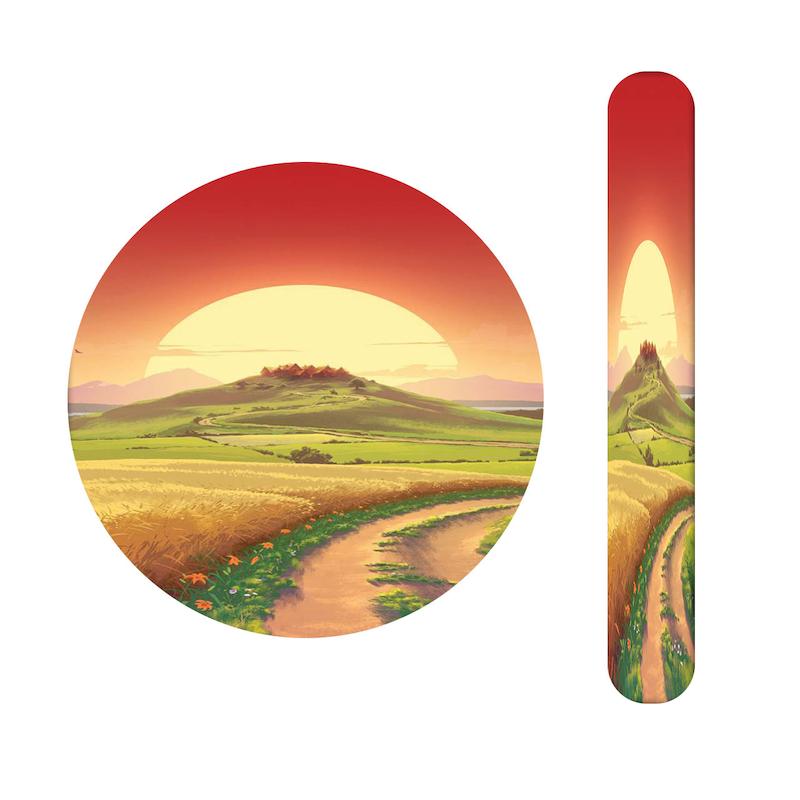 ست آینه و سوهان طرح غروب آفتاب کد 369