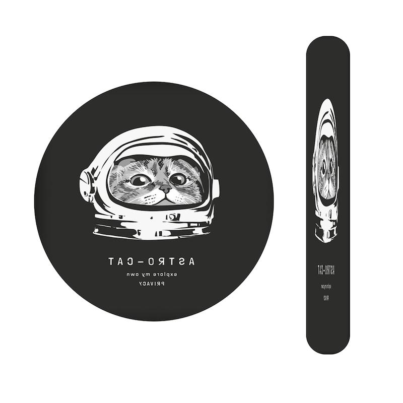 ست آینه و سوهان طرح گربه فضانورد کد 549