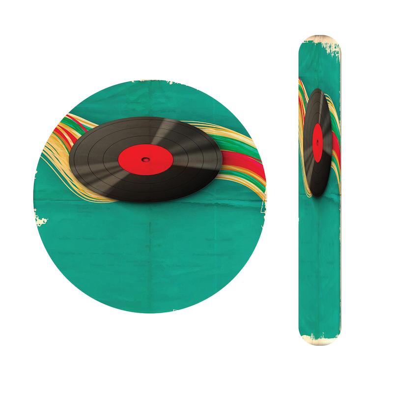 ست آینه و سوهان طرح صفحه گرامافون کد 590