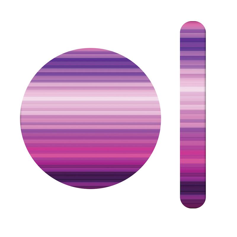 ست آینه و سوهان طرح رنگی صورتی کد 788