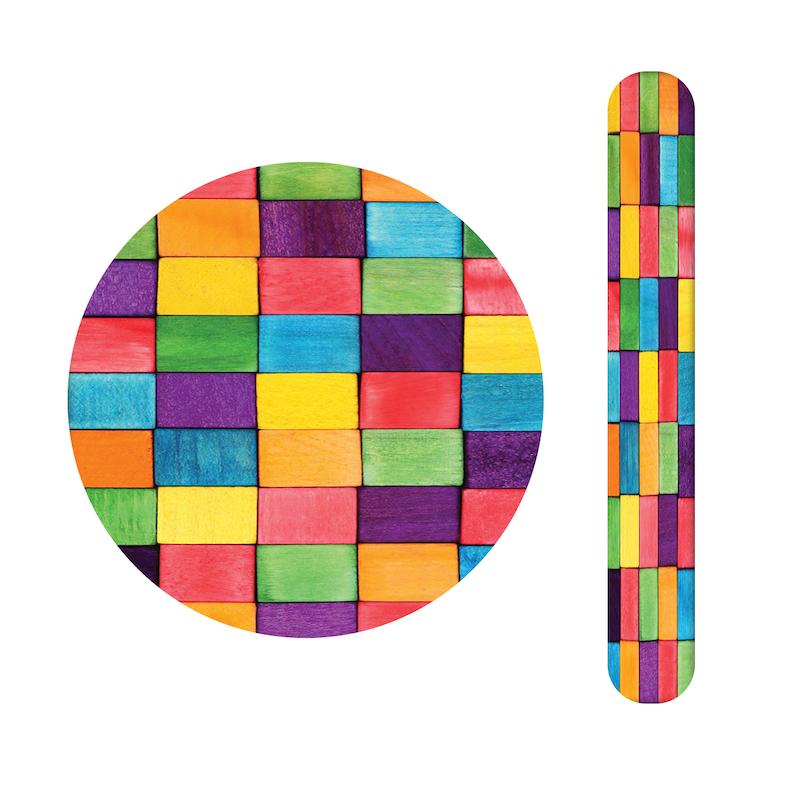 ست آینه و سوهان طرح رنگی کد 792