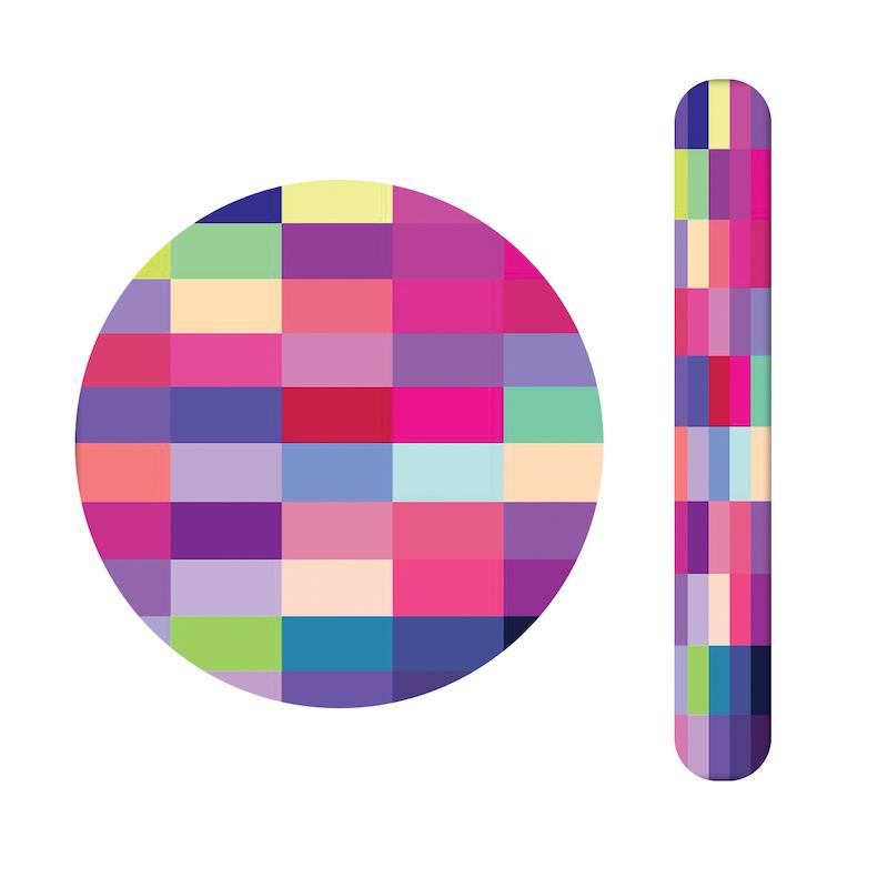 ست آینه و سوهان طرح رنگی کد 795