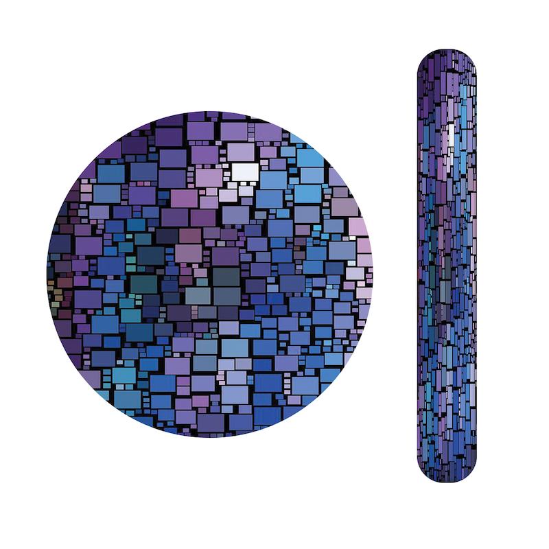 ست آینه و سوهان طرح رنگی کد 797