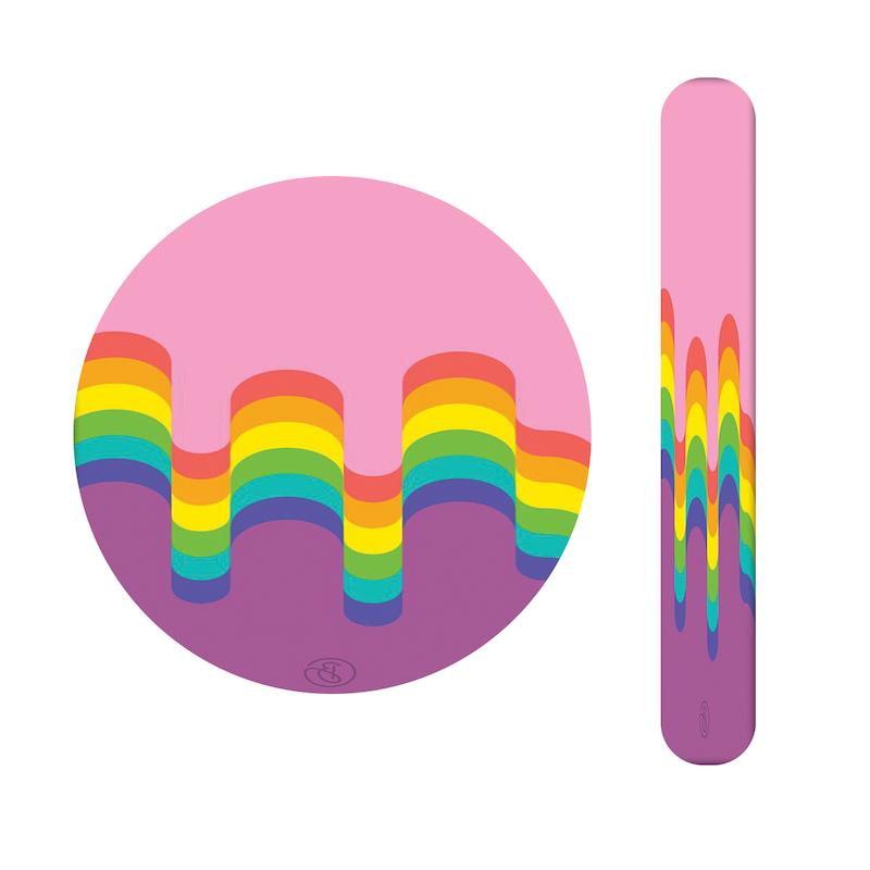 ست آینه و سوهان طرح رنگین کمان کد 803