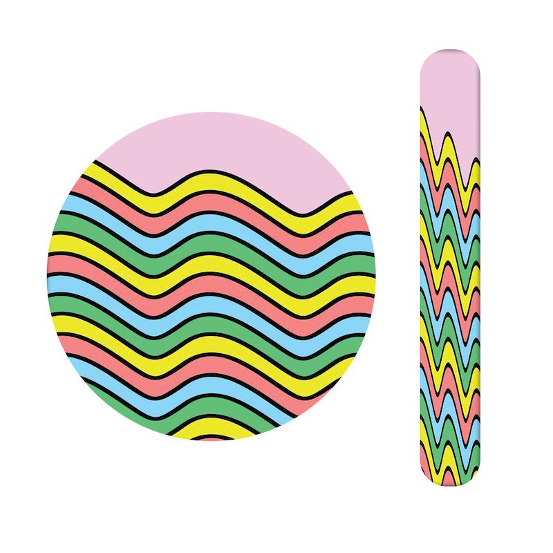 ست آینه و سوهان طرح رنگی کد 809