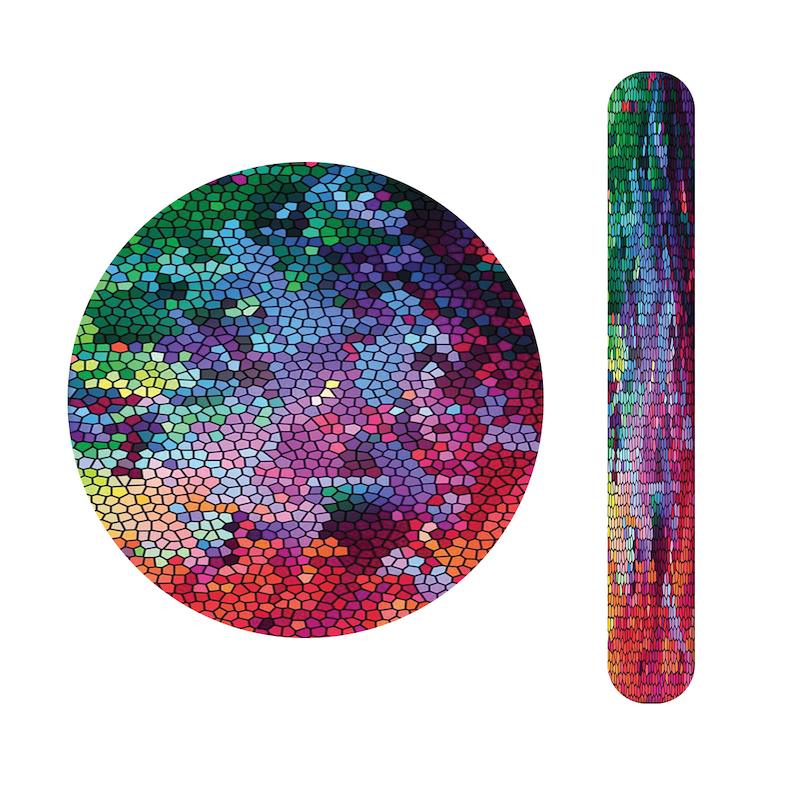 ست آینه و سوهان طرح رنگی کد 813