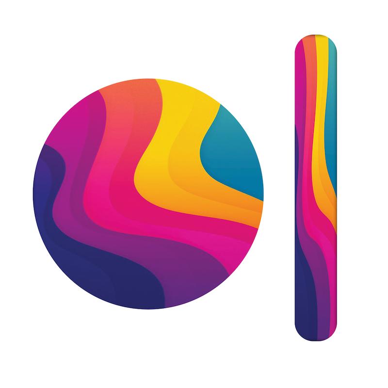 ست آینه و سوهان طرح رنگی کد 824