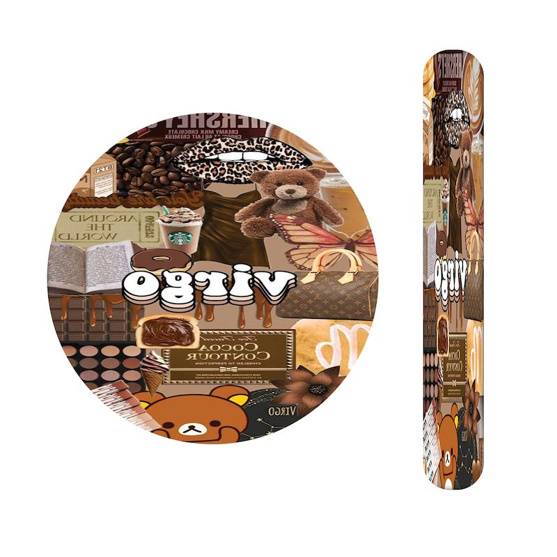 ست آینه و سوهان طرح قهوه ای کد 830