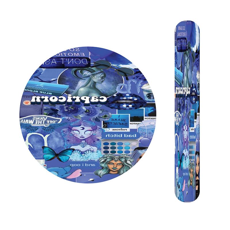 ست آینه و سوهان طرح mix آبی کد 832